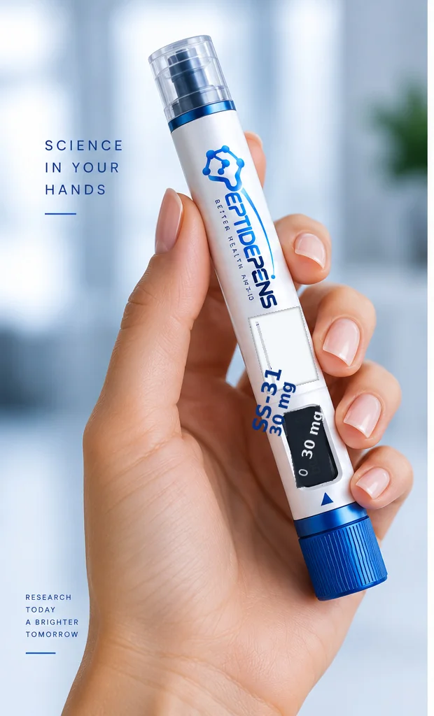 SS-31 Pen mit 30 mg, in der Hand gehalten
