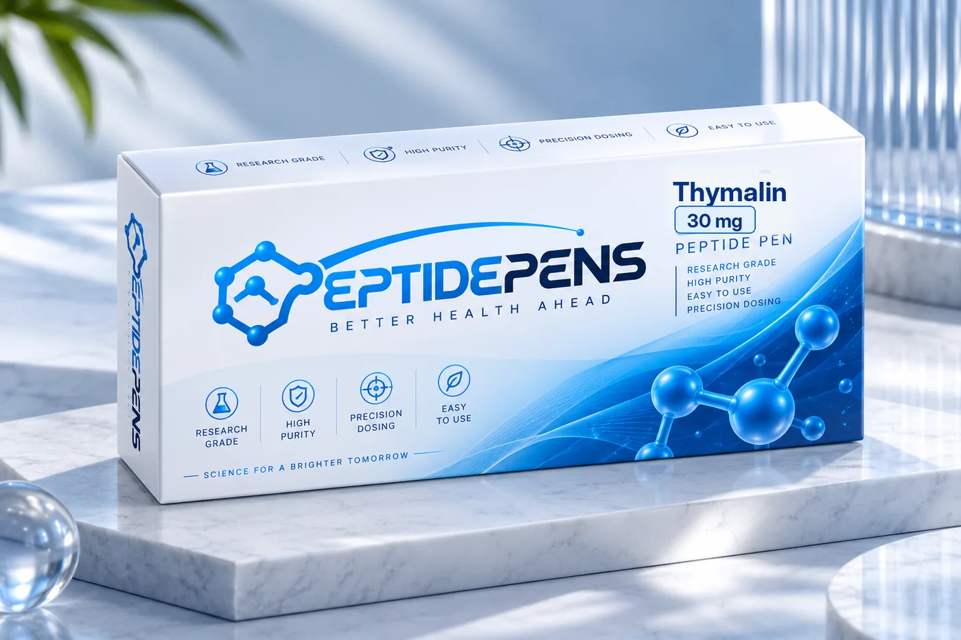 Thymalin Pen mit 30 mg, Verpackung von vorne