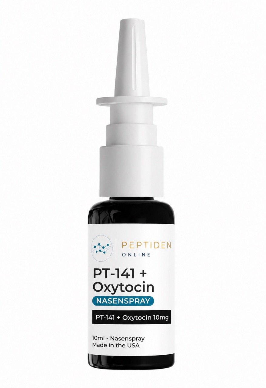 PT-141 + Oxytocin Nasenspray 10 mg, Flasche mit Sprühpumpe, Peptid-Nasenspray von Peptiden Online